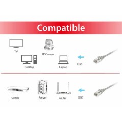 Equip Cat.6A S/Ftp Patch Cable,